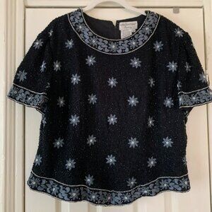 VINTAGE BEADED BLOUSE